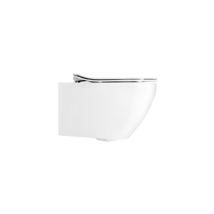 Svelte White Wall Hung WC & Soft Close Seat