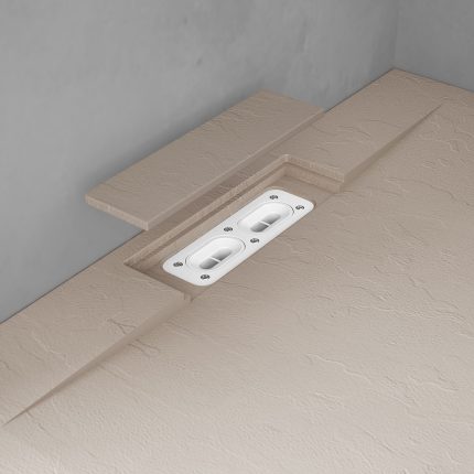 Alternative view of Altea Slate Shower Tray Waste