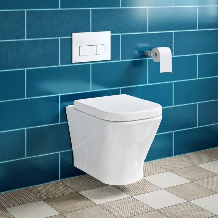 Alternative view of Brant Wall Hung Rimless Toilet Pan & Seat