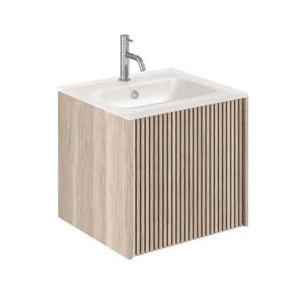 Alternative view of Crosswater Limit 1-Drawer Wall Hung Vanity Unit With Ice White Glass Basin