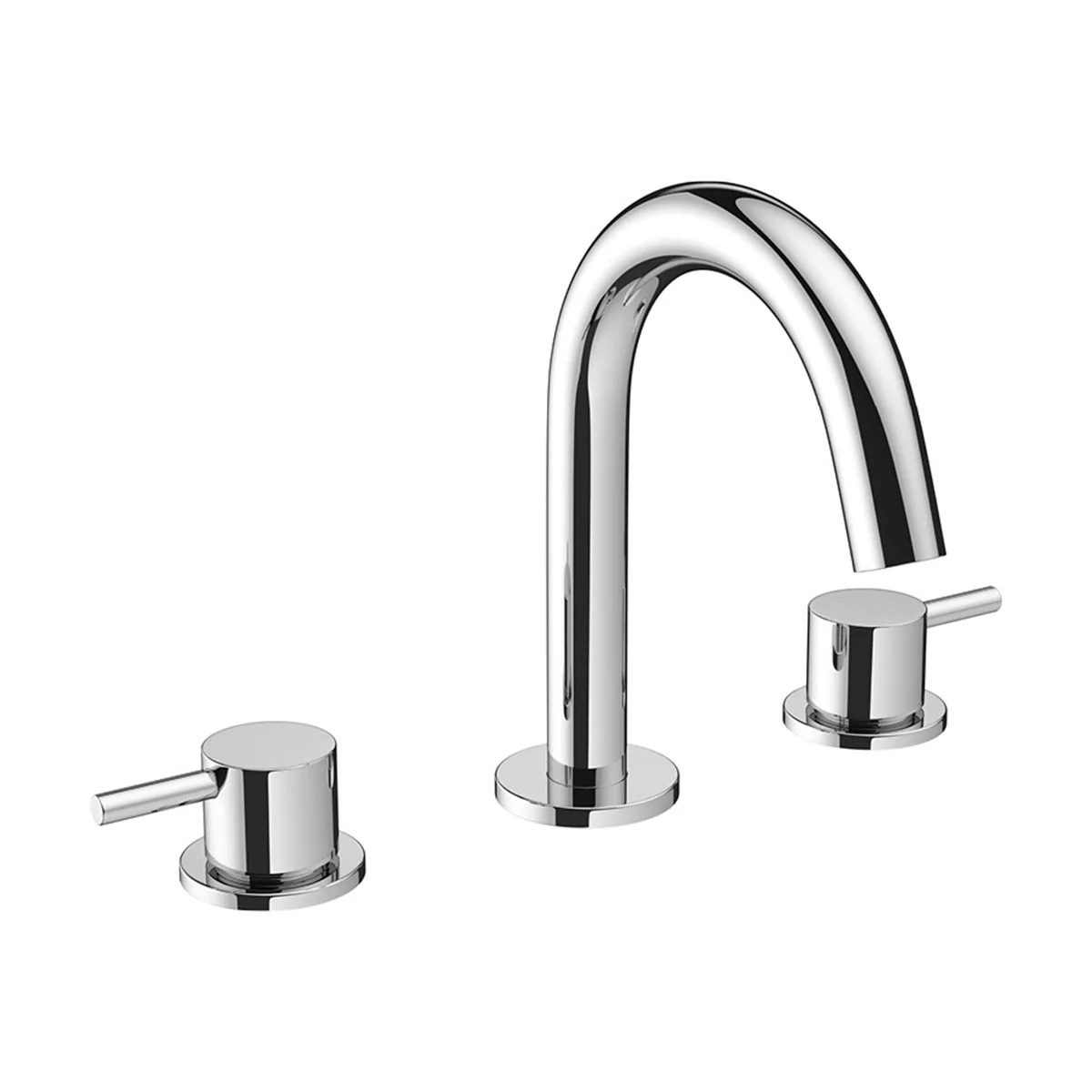 Crosswater MPRO 3 Hole Deck Mounted Basin Mixer Tap - Image 5