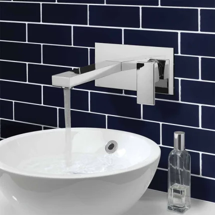 Alternative view of Crosswater Verge Lever Wall Mounted Basin Mixer Tap