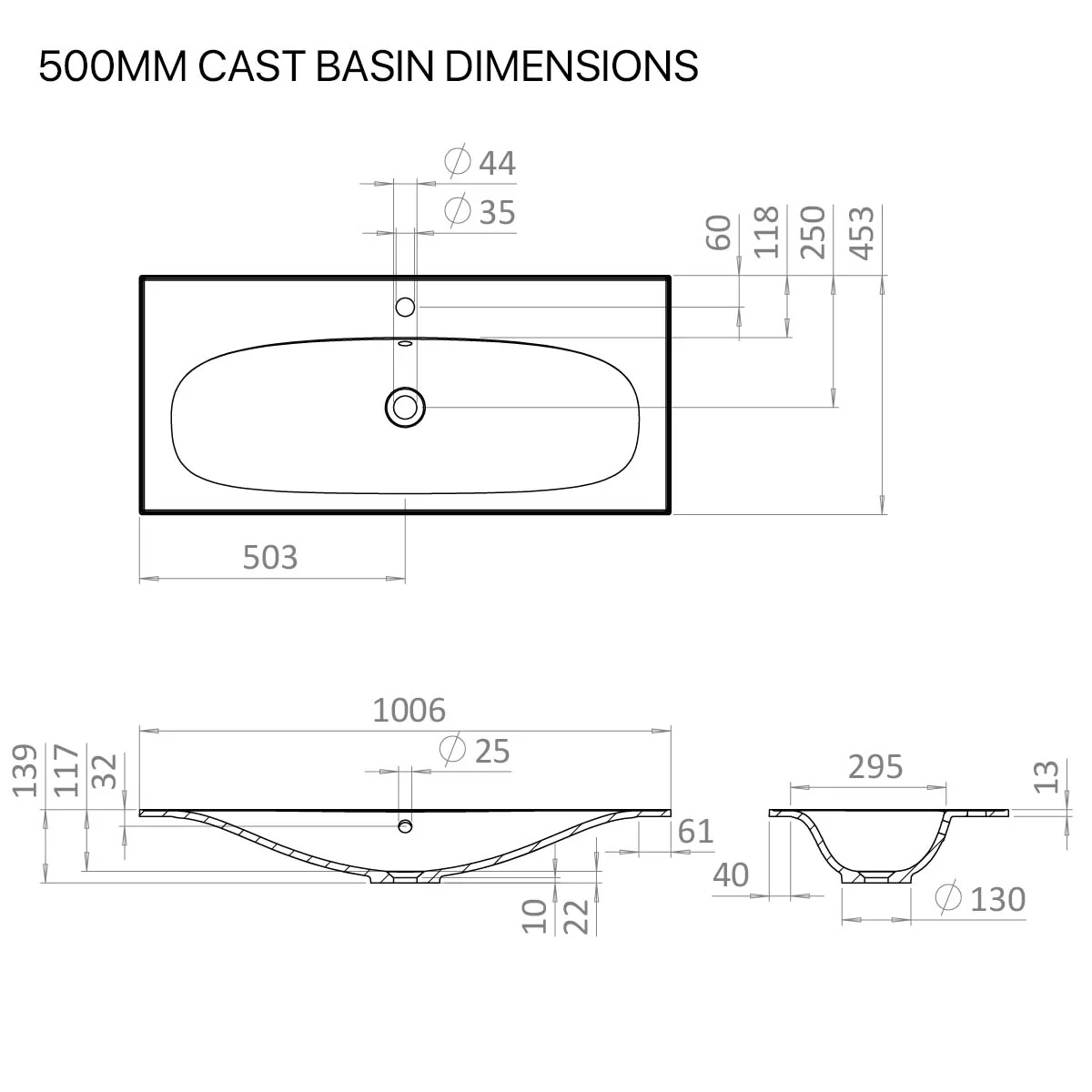 Crosswater Vergo 1-Drawer Wall Hung Vanity Unit With Cast Mineral Marble Basin - Image 5