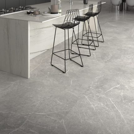 Soapstone Silver 75x75 POL