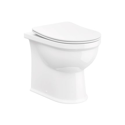 Farnham Back To Wall Rimless Toilet Pan & Seat