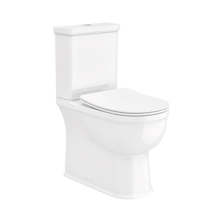 Farnham Fully Enclosed Toilet Pan, Cistern & Seat