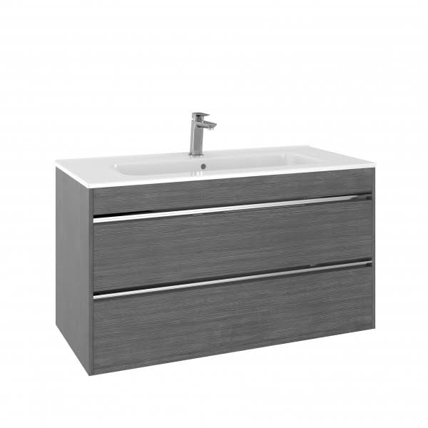 Kai 1000 Double Drawer Unit & Ceramic Basin