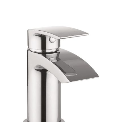 Crosswater Flow Mini Basin Monobloc with Click Clack Waste Chrome