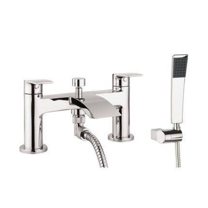 Flow Bath Shower Mixer with Kit Chrome