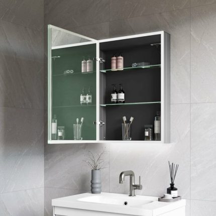 Alternative view of Emer Bluetooth Audio LED Mirror Cabinet