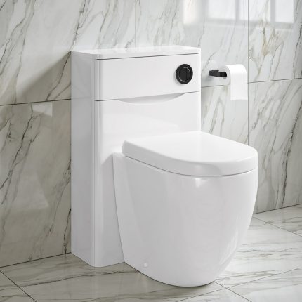Alternative view of Edison Back To Wall Rimless Toilet Pan & Soft Close Seat