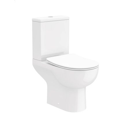 Foye Open Back Toilet Pan, Cistern & Seat