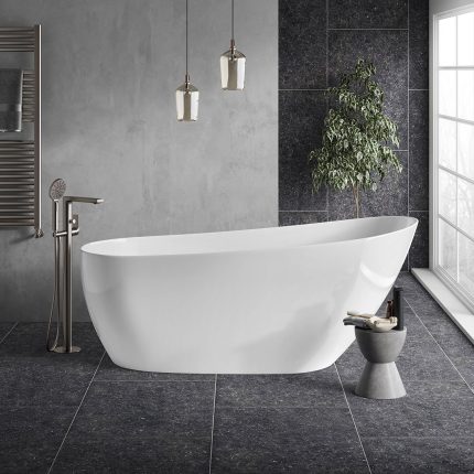 Alternative view of Barrow Thin Edge Freestanding Acrylic Bath