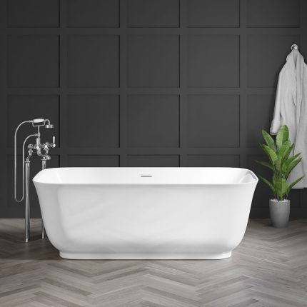 Alternative view of Farnham Thin Edge Freestanding Acrylic Bath
