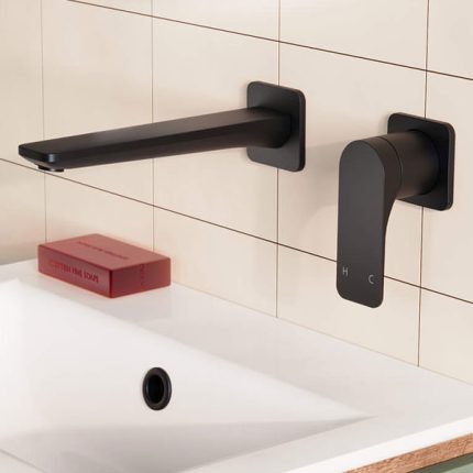 Alternative view of Crosswater Fuse 2 Hole Wall Mounted Basin Mixer Tap