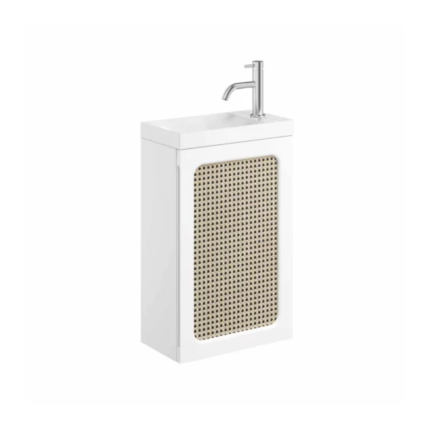 Crosswater Alo Rattan Cloakroom Vanity Unit With Basin