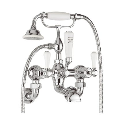 Belgravia Lever Bath Shower Mixer With Kit and Wall Unions