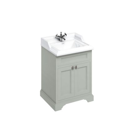 Freestanding 650 Olive Vanity Unit with Doors