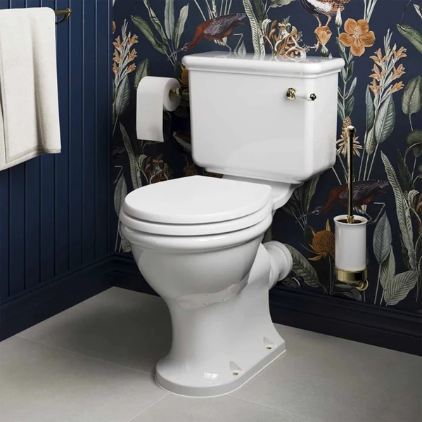 Burlington Guild Rimless Standard Close Coupled Toilet Traditional - Image 8