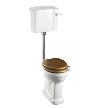 Alternative view of Burlington Regal Low-Level Toilet With Comfort Height WC Pan Traditional