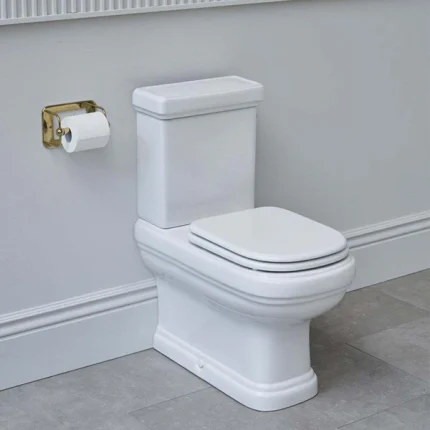 Alternative view of Burlington Riviera Close Coupled Full Back To Wall Toilet With Seat
