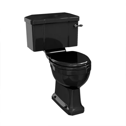Burlington Jet Black Standard Close Coupled Toilet