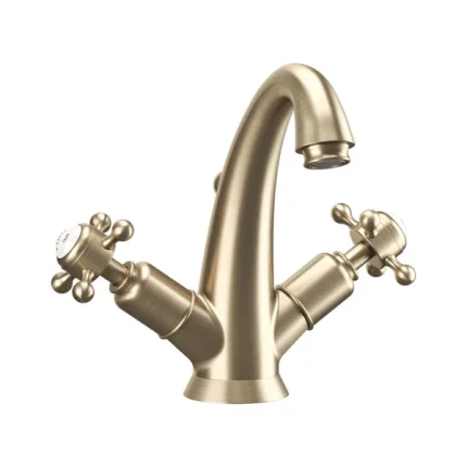 Alternative view of Crosswater Belgravia Crosshead Highneck Basin Mixer With Pop Up Waste