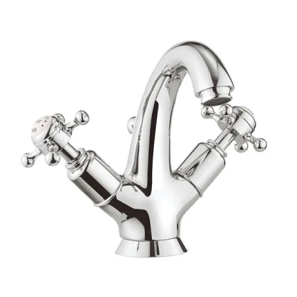 Crosswater Belgravia Crosshead Highneck Basin Mixer With Pop Up Waste