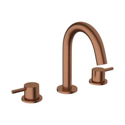 Alternative view of Crosswater MPRO 3 Hole Deck Mounted Basin Mixer Tap