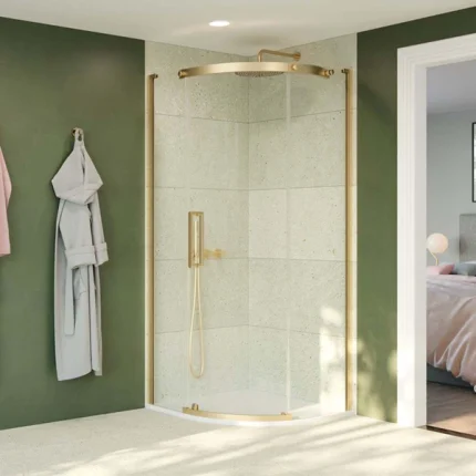 Alternative view of Crosswater OPTIX 10 Single Sliding Shower Door & Optional Side Panel