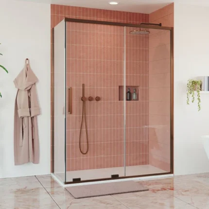 Crosswater OPTIX 10 Single Sliding Shower Door & Optional Side Panel