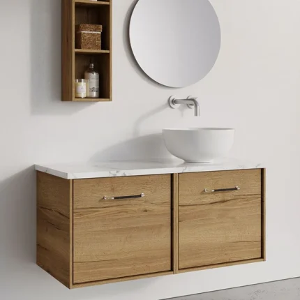 Alternative view of Infinity 1000 Double Drawer Wall Hung Vanity Unit With Worktop