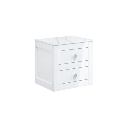 Crosswater Canvass Wall Mounted Vanity Unit With Carrara Worktop
