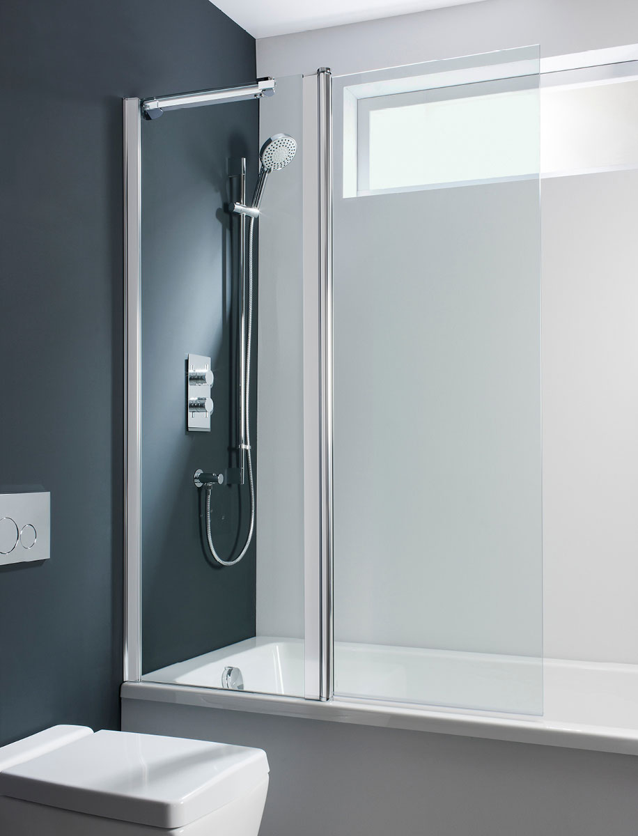 Design Double Bath Screen - Outward Opening