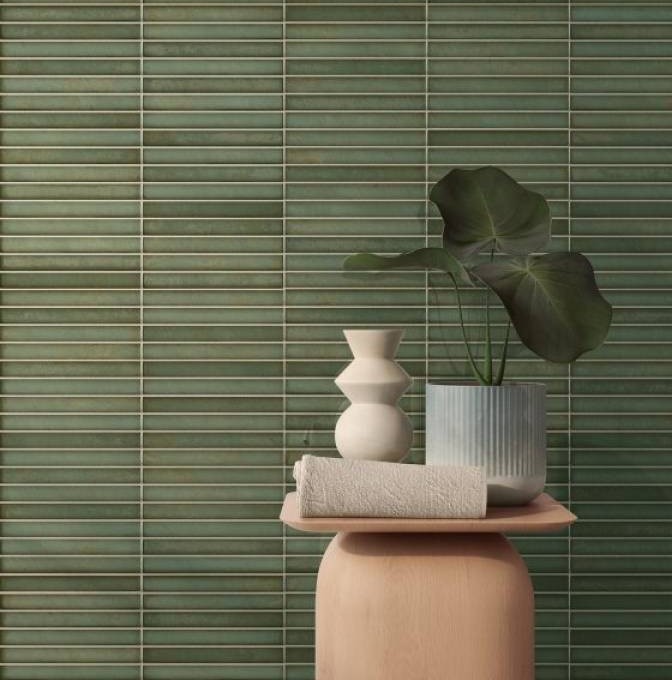 Brick Raku Emerald 35x35