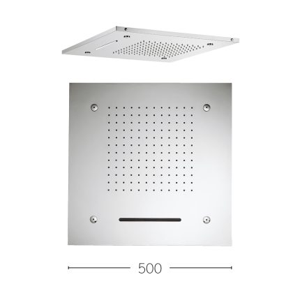 Square Multifunction Recessed 500 Showerhead
