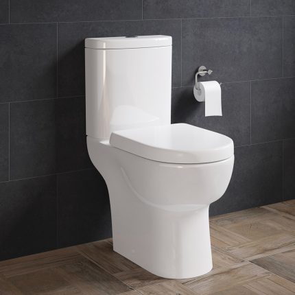 Alternative view of Finley Open Back Toilet Pan, Cistern & Seat