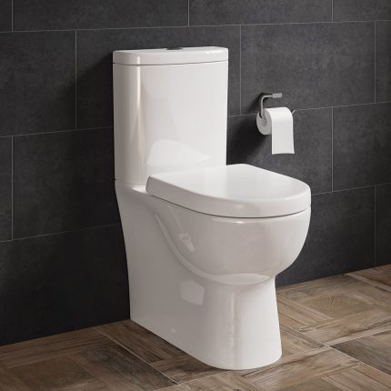 Alternative view of Finley Fully Enclosed Toilet Pan, Cistern & Seat