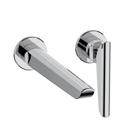 Crosswater Foile 2 Hole Wall Mounted Basin Mixer Tap