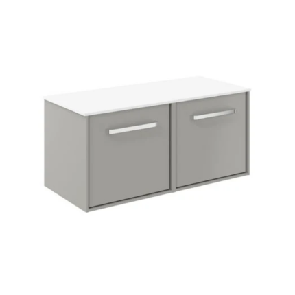 Infinity 1000 Double Drawer Wall Hung Vanity Unit With Worktop