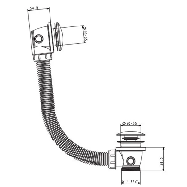Crosswater MPRO Bath Click-Clack Waste - Image 4