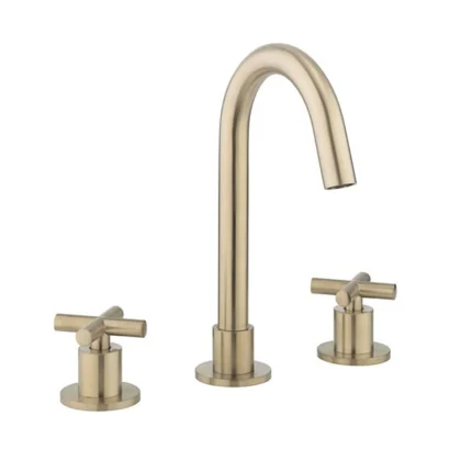 Alternative view of MPRO Crosshead Highneck 3 Hole Basin Mixer Tap