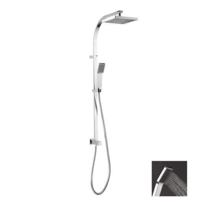 Crosswater Planet Shower Diverter with Fixed Head & Hand Shower Chrome