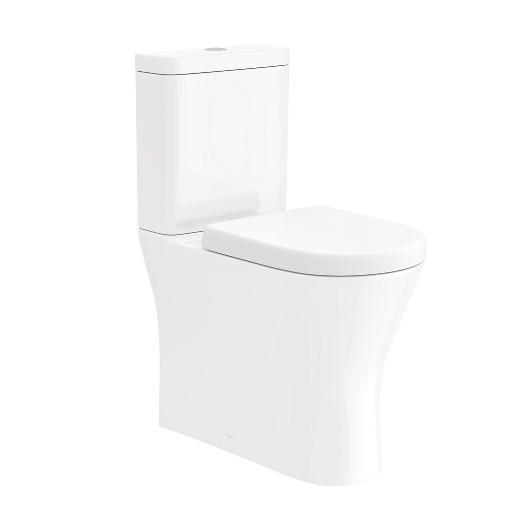 Preston Fully Enclosed Toilet Pan, Cistern & Seat - Image 7