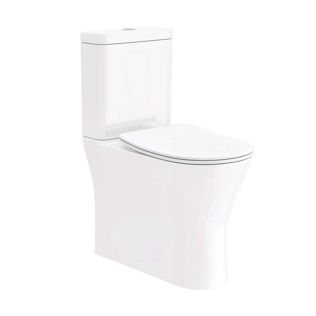 Preston Fully Enclosed Toilet Pan, Cistern & Seat
