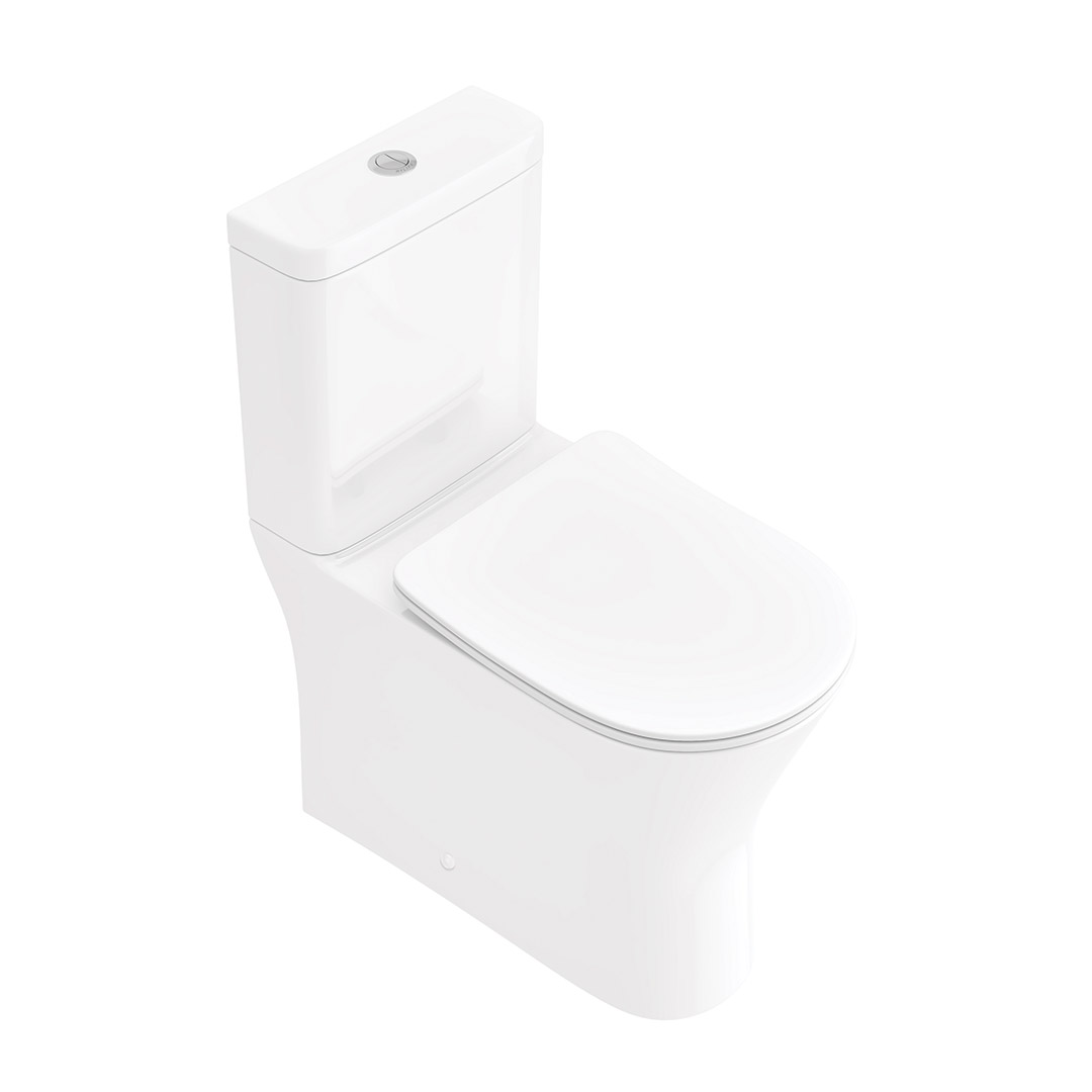 Preston Fully Enclosed Toilet Pan, Cistern & Seat - Image 4
