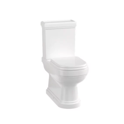 Burlington Riviera Close Coupled Full Back To Wall Toilet With Seat
