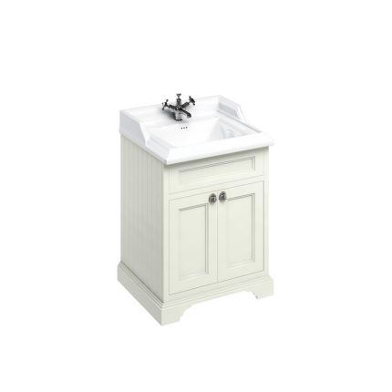 Freestanding 650 Sand Vanity Unit with Doors