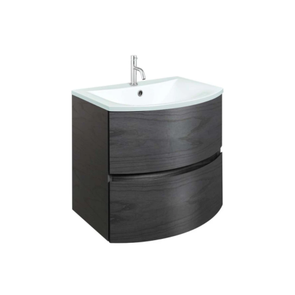 Crosswater Svelte 2-Drawer Wall Hung Vanity Unit With Cast Mineral Marble Basin