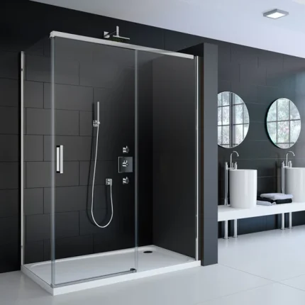 Merlyn 8 Series Frameless Sliding Shower Door - Chrome